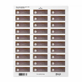 液体グリッターロゴ差出人住所ラベル ラベル (フルシート)