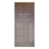 液体グリッター価格表ラックカード ラックカード (正面)