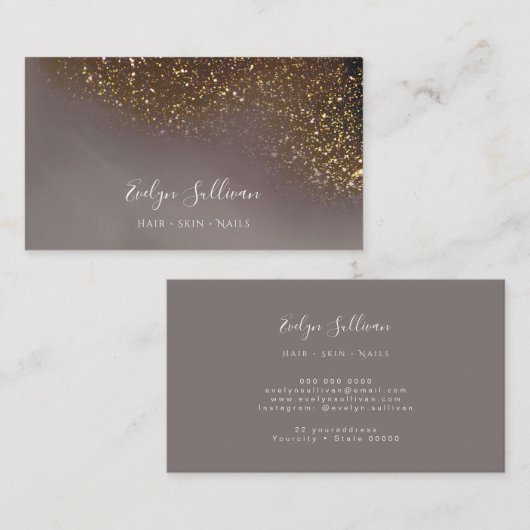 液体グリッター名刺 名刺 (正面/裏面)