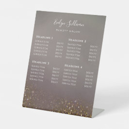 液体グリッター美しいサロン価格表 台座サイン