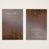 液体グリッター デザイン ネックレス ディスプレイ カード (正面&裏面)