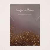 液体グリッター デザイン ネックレス ディスプレイ カード (正面)