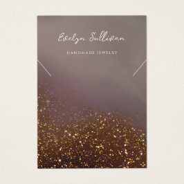 液体グリッター デザイン ネックレス ディスプレイ カード