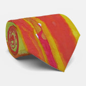 液体サンシャイン赤い黄色の青い熱い太陽の抽象芸術 ネクタイ (ロール)