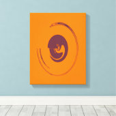 液体サークル – キャンバスプリント (インサイチュ (ウッドフロア))