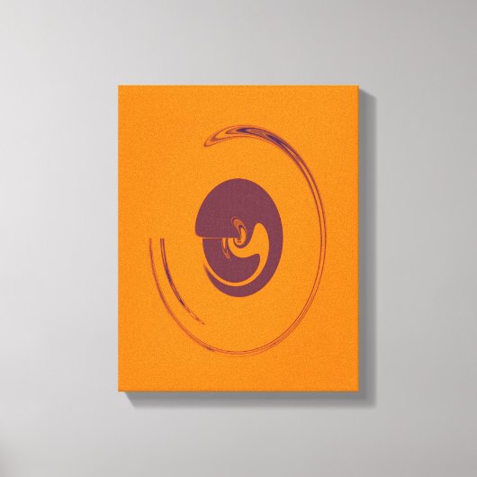 液体サークル – キャンバスプリント (正面)