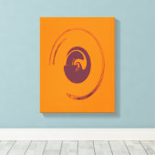 液体サークル – キャンバスプリント (インサイチュ (ウッドフロア))