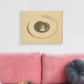 液体サークル – キャンバスプリント (インサイチュ (リビング))