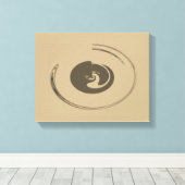 液体サークル – キャンバスプリント (インサイチュ (ウッドフロア))