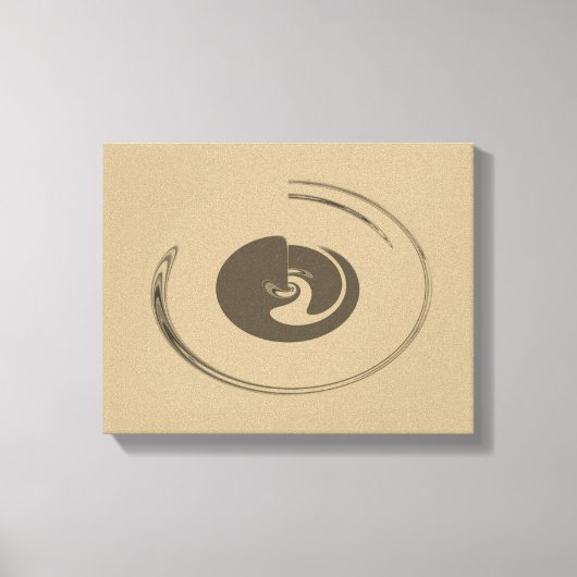 液体サークル – キャンバスプリント (正面)