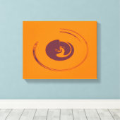 液体サークル – キャンバスプリント (インサイチュ (ウッドフロア))