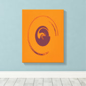 液体サークル – キャンバスプリント (インサイチュ (ウッドフロア))