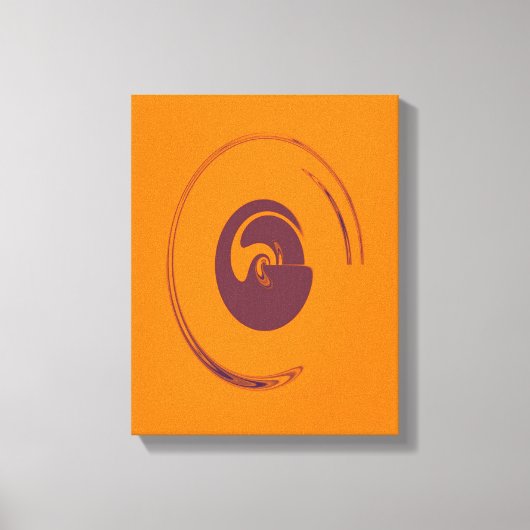 液体サークル – キャンバスプリント (正面)