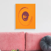 液体サークル – キャンバスプリント (インサイチュ (リビング))