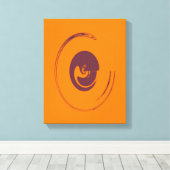 液体サークル – キャンバスプリント (インサイチュ (ウッドフロア))