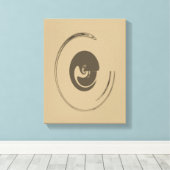 液体サークル – キャンバスプリント (インサイチュ (ウッドフロア))