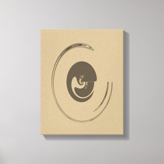 液体サークル – キャンバスプリント (正面)