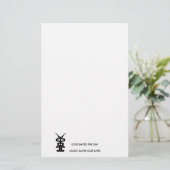 液体スカイデザイン–01 便箋 (スタンド正面)