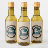 液体ステッおもしろいカー名パーティーボトルジンユニコーン ワインラベル (ボトル)