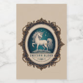 液体ステッおもしろいカー名パーティーボトルジンユニコーン ワインラベル (シングルラベル)