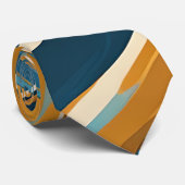 液体スワールの青パタートリップ(幻覚体験)のようなン ネクタイ (ロール)