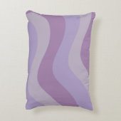 液体スワールパープルフローストライプ溝状Y2Kパターン アクセントクッション (裏面(縦))