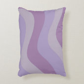 液体スワールパープルフローストライプ溝状Y2Kパターン アクセントクッション (正面(垂直))