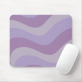 液体スワールパープルフローストライプ溝状Y2Kパターン マウスパッド (マウス)