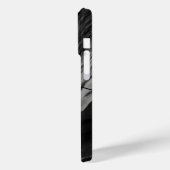 液体スワール抽象芸術パターン(白黒) Case-Mate iPhoneケース (裏面 / 左)