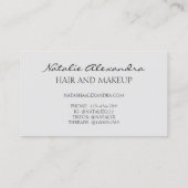 液体スワール緑ピンクパターン 名刺 (裏面)