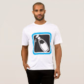 液体ソープディスペンサーポンプボトルアイコン Tシャツ (正面フル)