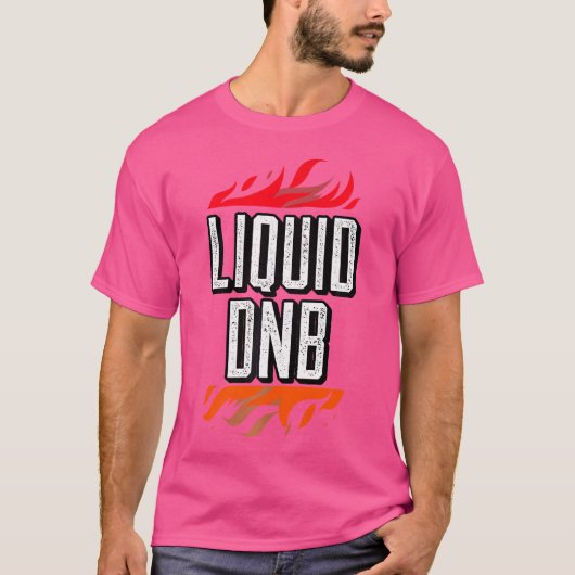 液体ドラムNベース液体ファンクEdm Dnb Tシャツ (正面)