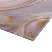 液体バラ大理石と金ゴールド カッティングボード (角)