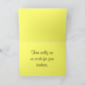 液体ファンキー波抽象芸術アーパーソナライズされたト サンキューカード (内部)