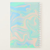 液体ホログラフィッフェイクク虹色テクスチャ プランナー手帳 (裏面)