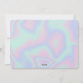 液体ホログラフィフェイクックテクスチャの雪片 シーズンカード (裏面)