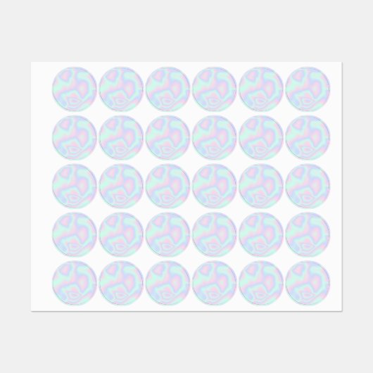 液体ホログラフィフェイクックテクスチャ ラベル (シート)