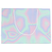 液体ホログラフィフェイクックテクスチャ ラージペーパーバッグ (裏面)