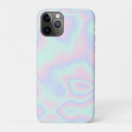 液体ホログラフィフェイクックテクスチャ iPhone 11 PROケース