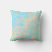 液体ホログラフィフェイクック虹彩色テクスチャ クッション (正面)