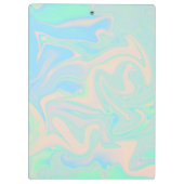 液体ホログラフィフェイクック虹彩色テクスチャ クリップボード (裏面)