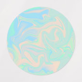 液体ホロフェイクグラフィ虹色質感 ラベル (デザイン1)