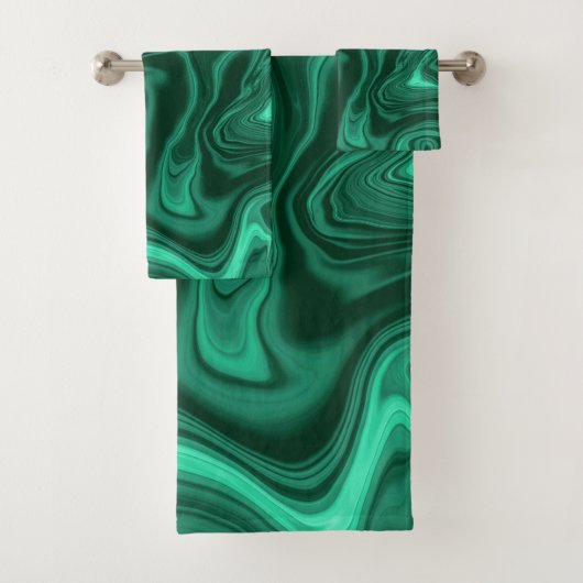 液体マラカイト#2夢#gem #decor #art バスタオルセット (インサイチュ)