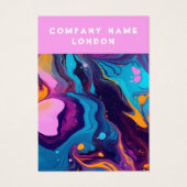 液体マーリング、流体絵を描イヤリングディスプレイカード (正面)