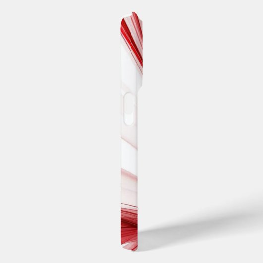 液体モダンスワールスクエアマスタード赤と白 Case-Mate iPhoneケース (裏面 / 右)