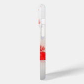 液体モダンスワールスクエアマスタード赤と白 Case-Mate iPhoneケース (裏面 / 左)