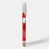 液体モダンスワールスクエアマスタード赤と白 Case-Mate iPhoneケース (裏面 / 右)