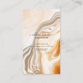 液体モダン金ゴールド及び茶色インクキャンドル気に 名刺 (裏面)