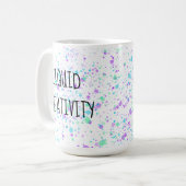 液体創造絵を描性（ばちゃばちゃ）跳ねるマググ コーヒーマグカップ (正面左)