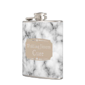 液体勇気結婚のジッター大理石パターン フラスク (左)